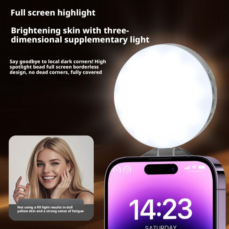 Beauty No Makeup - Lampu Isi Ulang Magnetik untuk Ponsel,