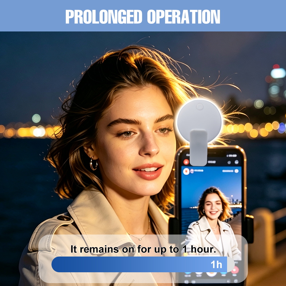 Lampu Selfie Clip On Isi Ulang - Beauty No Makeup ulasan dan harga