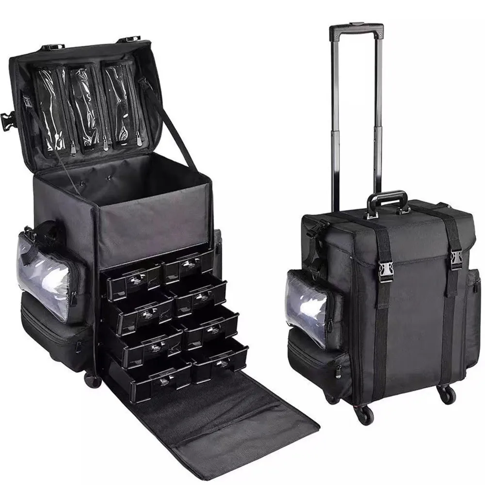 Set Tas Troli Rias Wajah Trave - Beauty Makeup Vanity Set ulasan dan harga